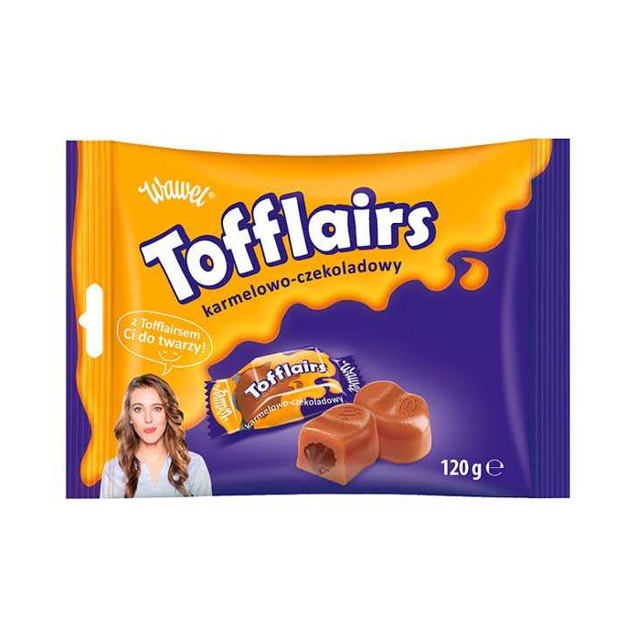 Wawel Tofflairs Caramel Chocolate Caramels 120 g