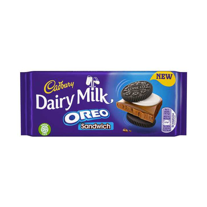Cadbury Dairy Milk Oreo Sandwich Block 92 g
