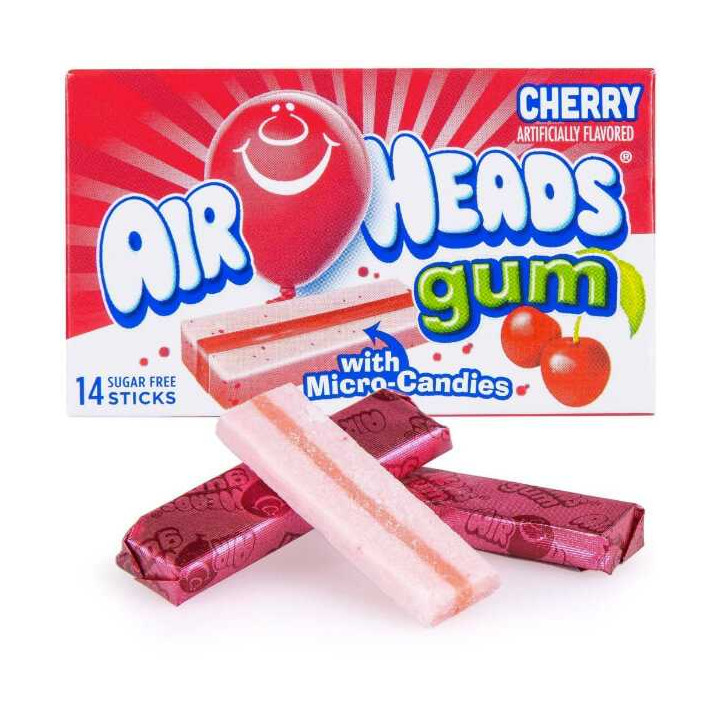 Airheads Bubble Gum Cherry 34 g