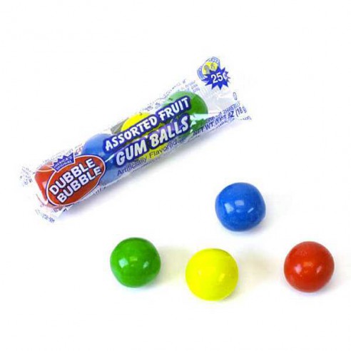Dubble Bubble Assorted Fruit Gum Balls 18 g