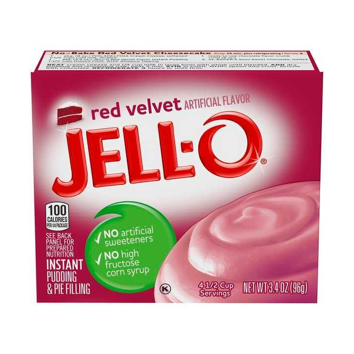 Jell-O Red Velvet Instant Pudding 96 g