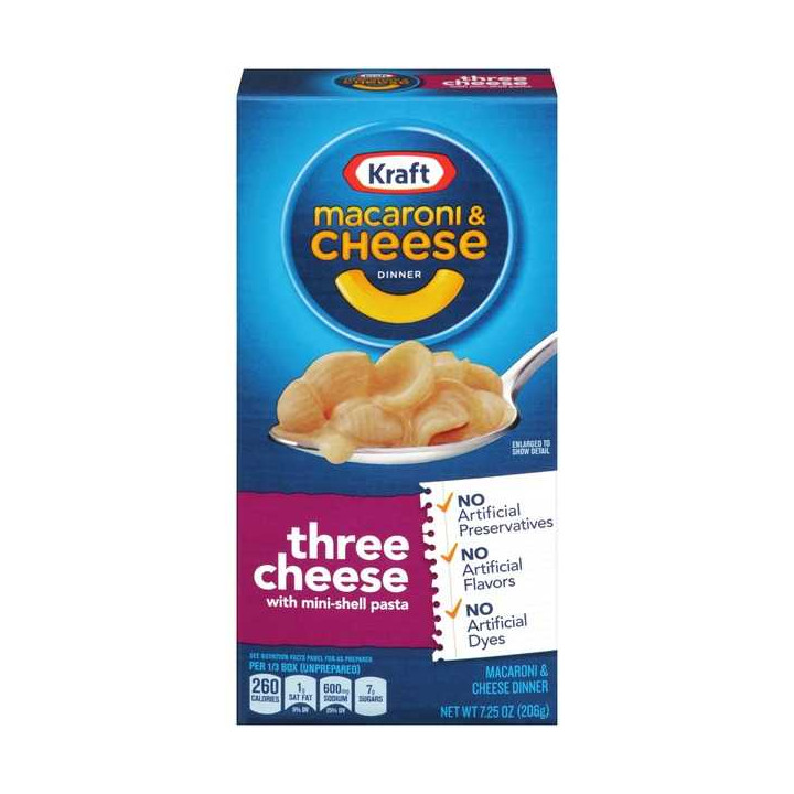 Kraft Macaroni Cheese Three Cheese 206 g