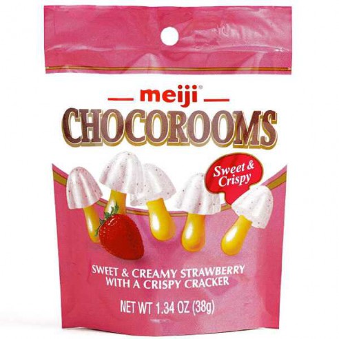 Meiji Chocorooms Sweet & Creamy Strawberry 38 g