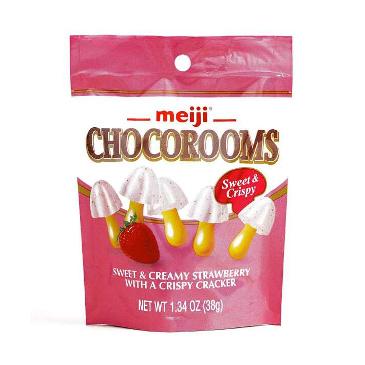 Meiji Chocorooms Sweet & Creamy Strawberry 38 g