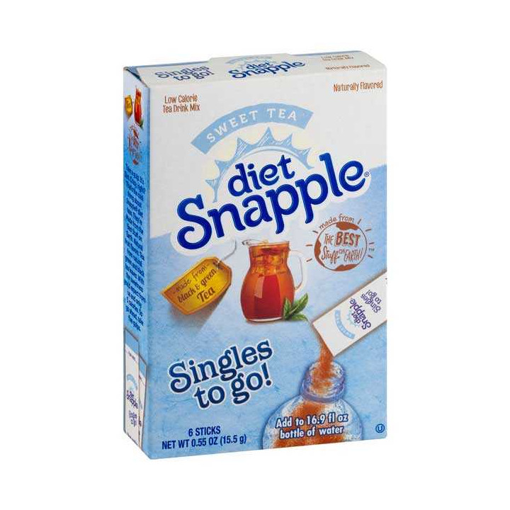 Snapple Diet Sweet Tea Singles To Go 6 Pack - 15.5 g