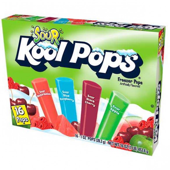 Kool Pops Sour 16 Pack - 453.6 g