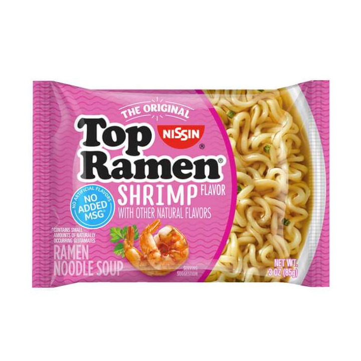 Nissin Top Ramen Shrimp 85 g