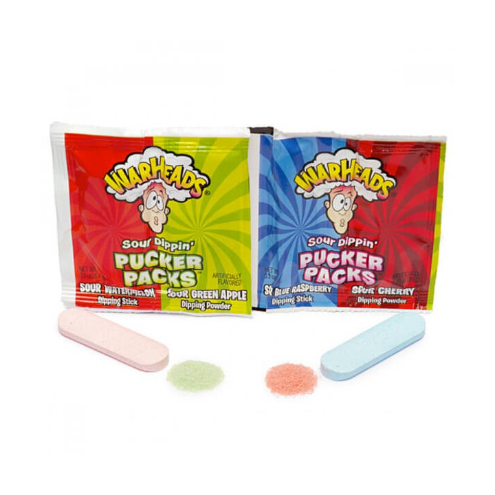Warheads Sour Dippin Pucker Packs 10 Pack - 84 g