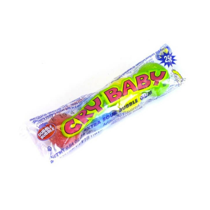 Cry Baby Extra Sour Bubble Gum 18 g