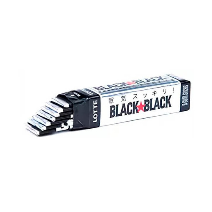 Lotte Black Black Caffeine Chewing Gum 26 g