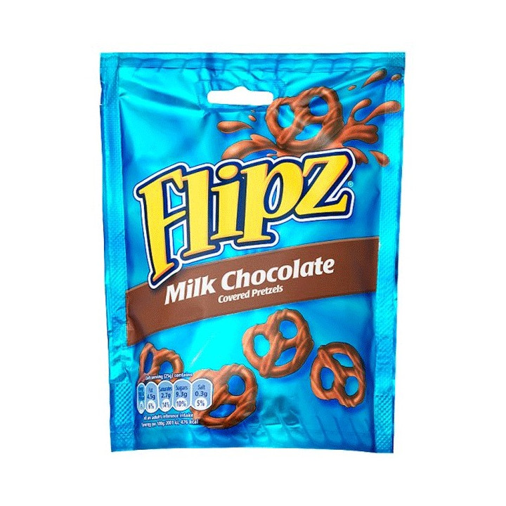 Flipz Milk Chocolate Coated Pretzels 100 g