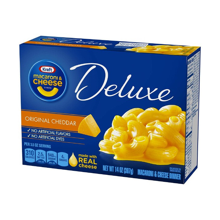 Kraft Macaroni & Cheese Deluxe Original Cheddar 397 g