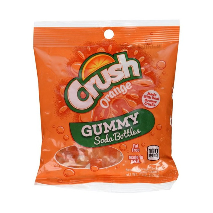 Crush Orange Gummy Soda Bottle 127 g