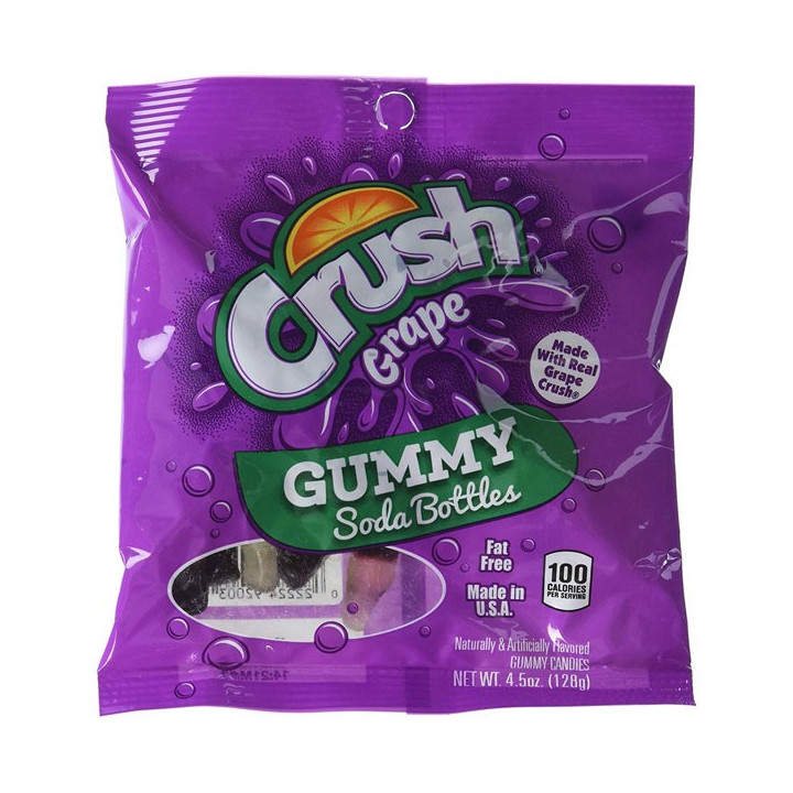 Crush Grape Gummy Soda Bottle 127 g