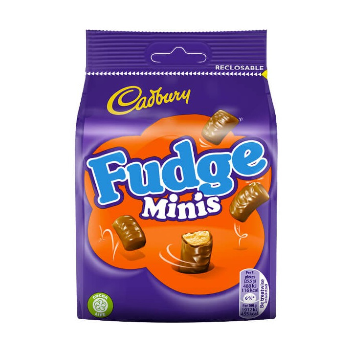 Cadbury Fudge Minis 120 g