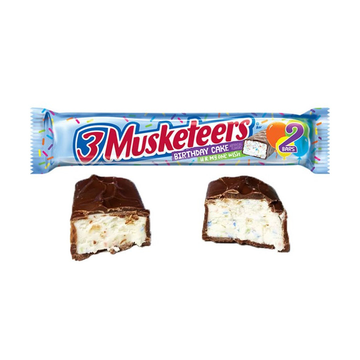 3 Musketeers Birthday Cake 2 Bars 60.7 g