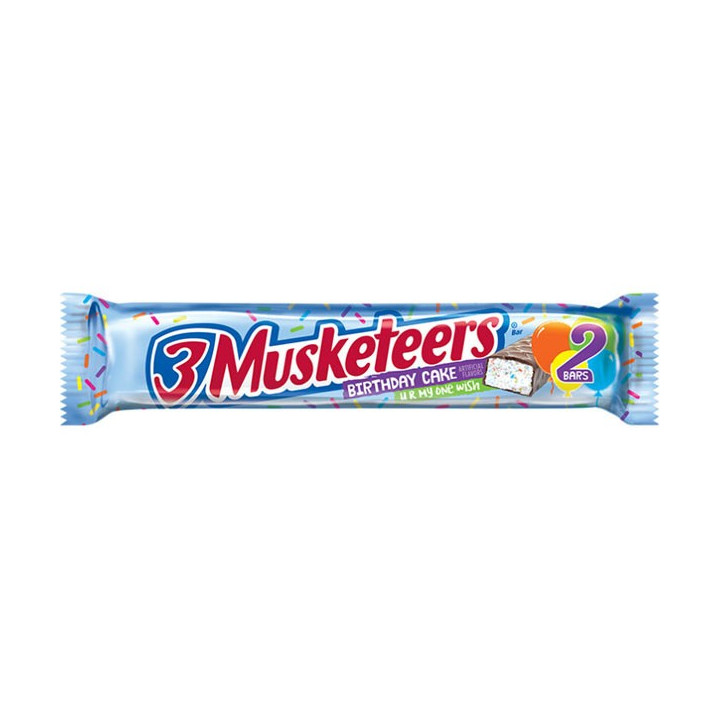 3 Musketeers Birthday Cake 2 Bars 60.7 g