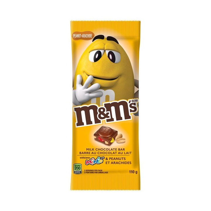 M&M's Peanuts Milk Chocolate Bar 110.6 g