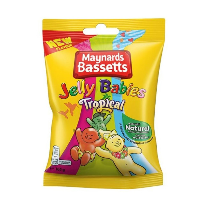 Maynards Bassetts Tropical Jelly Babies 165 g
