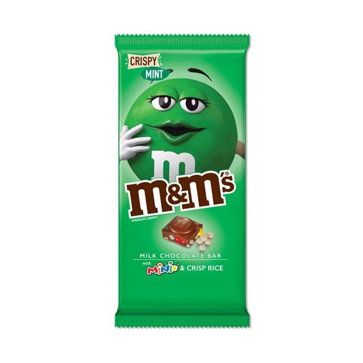 M&M's Crispy Mint Chocolate Bar 107.7 g