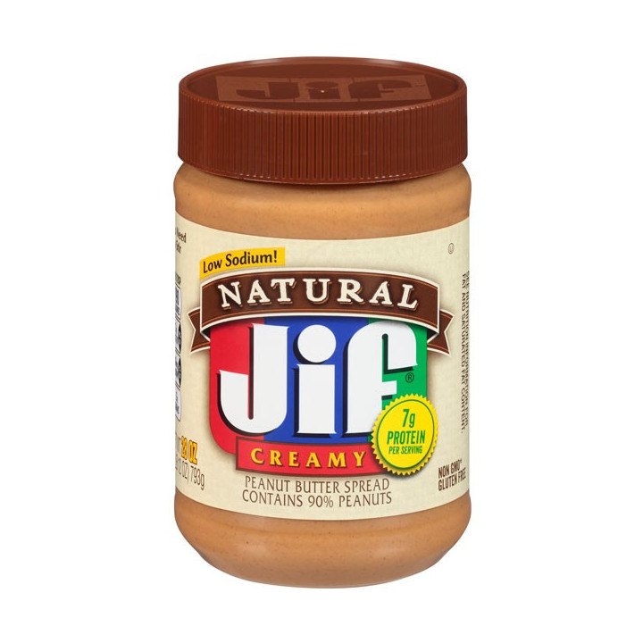 Jif Natural Creamy Peanut Butter 454 g