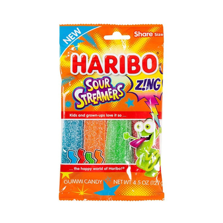 Haribo Sour Streamers Zing 127 g