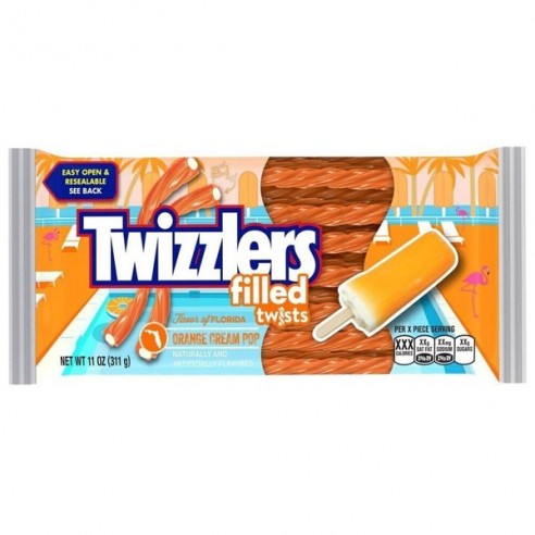Twizzlers Orange Cream Pop Filled 311 g