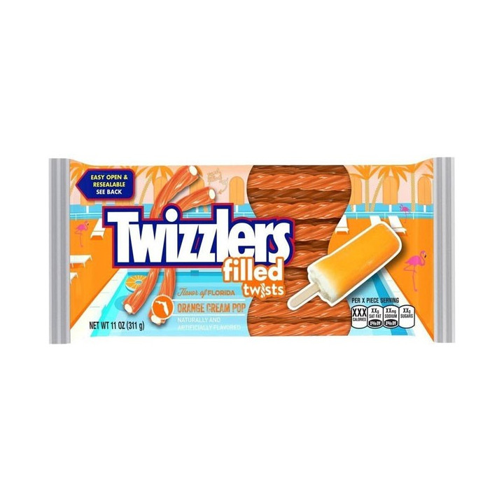 Twizzlers Orange Cream Pop Filled 311 g