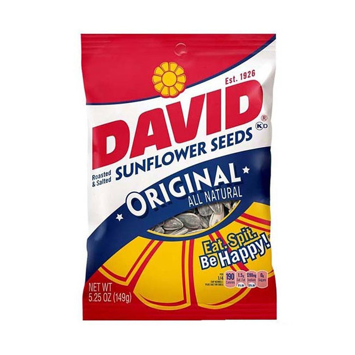 DAVID Original Roasted and Salted Sunflower Seeds 149 g