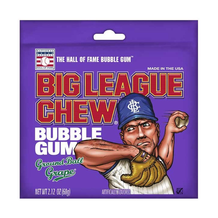 Big League Grape Chew Bubble Gum 60 g