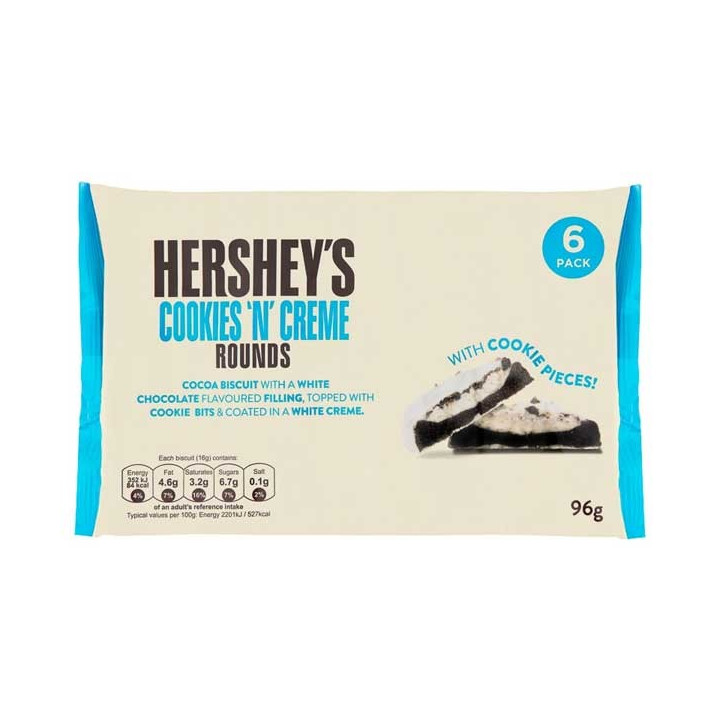 Hershey's Cookies N Creme Rounds 6 Pack - 96 g