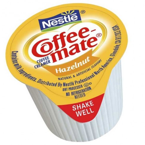 Coffee Mate Hazelnut Liquid Creamer Singles 50 Pack - 550 ml
