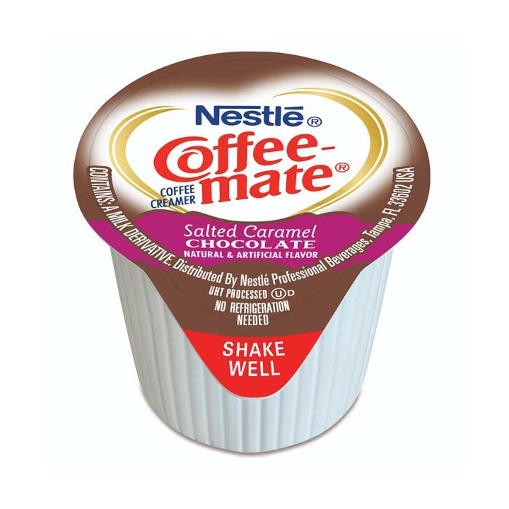 Coffee Mate Salted Caramel Chocolate Liquid Creamer Singles 50 Pack - 550 ml
