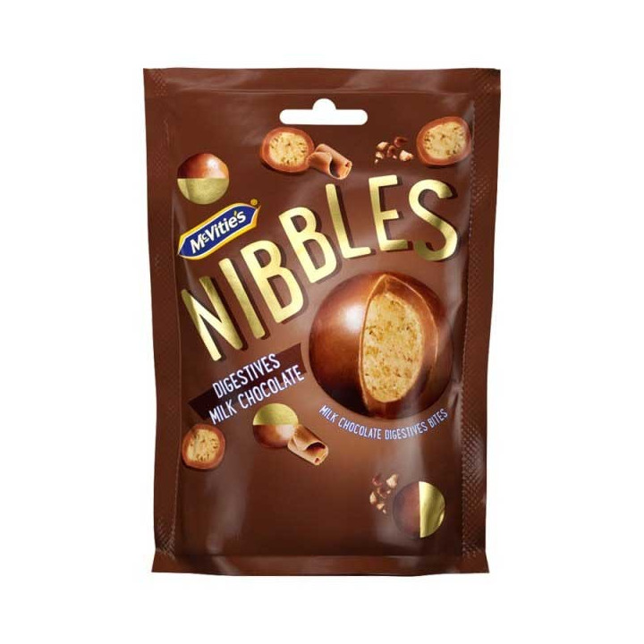 McVitie's Nibbles Milk Chocolate Digestives Bites 120 g