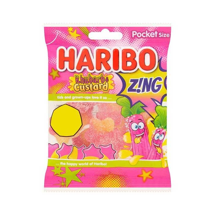 Haribo Rhubarb & Custard Z!ng 70 g
