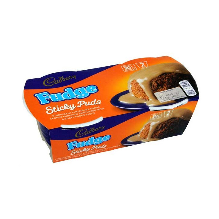 Cadbury Fudge Sticky Puds 2 Pack - 190 g