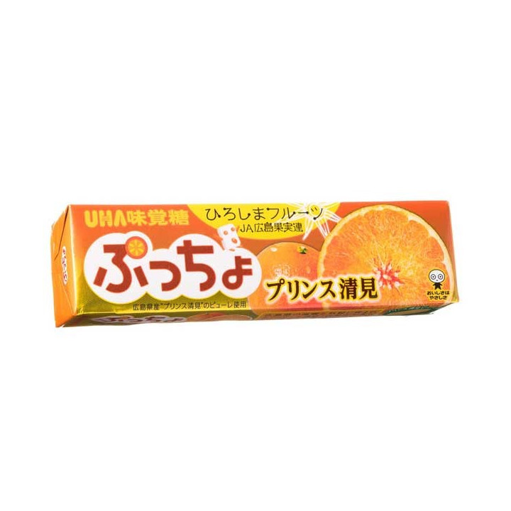 UHA MIKAKUTO Puccho Kiyomi Tangerine Chews Stick 50 g