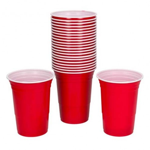 ORIGINAL American RED Solo Party Cups 20 Pack - 50 cl