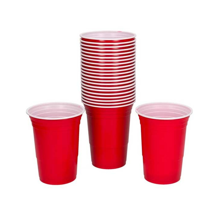 ORIGINAL American RED Solo Party Cups 20 Pack - 50 cl