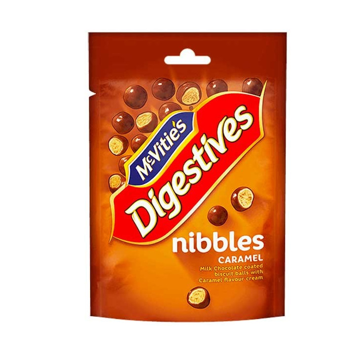 McVitie's Nibbles Caramel Digestives Bites 120 g