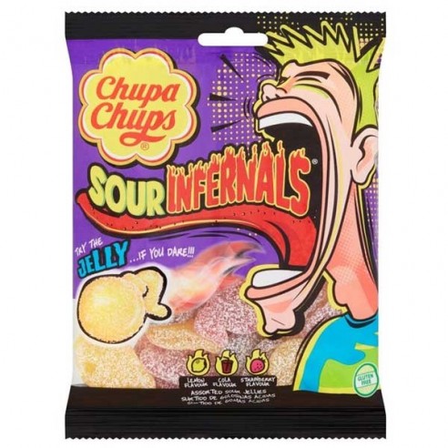 Chupa Chups Sour Infernals Jelly 90 g