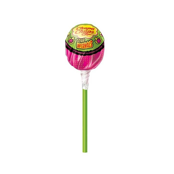 Chupa Chups Sour Infernals Lolly 10 Pack - 95 g