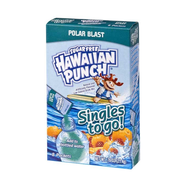 Hawaiian Punch Polar Blast Singles to Go 8 Pack - 21.4 g