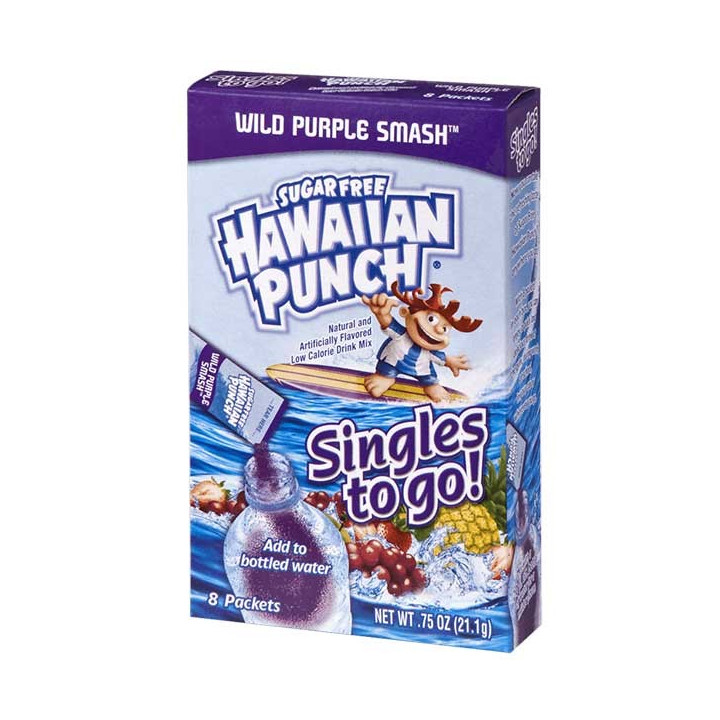 Hawaiian Punch Wild Purple Smash Singles to Go 8 Pack - 21.1 g