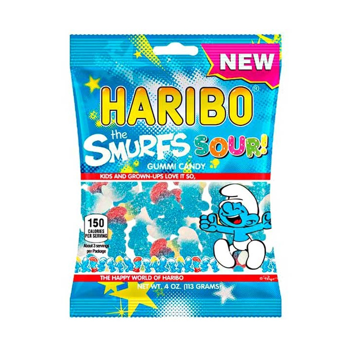 Haribo The Smurfs Sour! 113 g