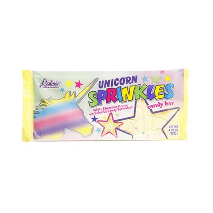 Unicorn Sprinkles White Candy Bar 120 g