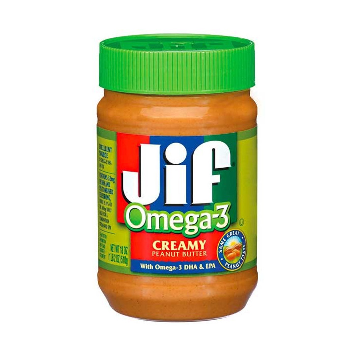 Jif Omega-3 Creamy Peanut Butter 454 g