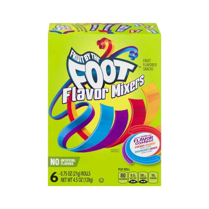 Fruit By The Foot Flavor Mixers 6 Pack - 128 g