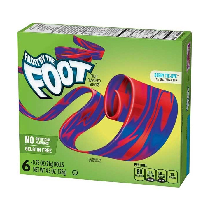 Fruit By The Foot Berry Tie-Dye 6 Pack - 128 g