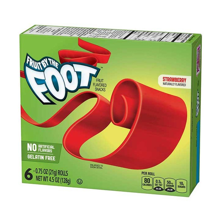 Fruit By The Foot Strawberry 6 Pack - 128 g